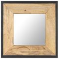 vidaXL Zrkadlo 50x50 cm masívne mangovníkové drevo