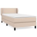 vidaXL Boxspring posteľ s matracom kapučínová 100x200 cm umelá koža