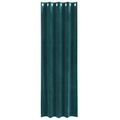 vidaXL Zatemňovacie závesy 2 ks Tmavozelená 140 x 245 cm Zamat