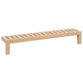 vidaXL Nástenný zavesený regál Nástenný Prírodná 62 x 10 x 12,5 cm