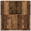 VidaXL 3-dielna súprava kuchynských skriniek Old Wood Engineered Wood