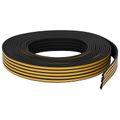 vidaXL Samolepiaca tesniaca páska na okno Čierna 9 x 6 mm 25 m