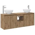 vidaXL Set kabinetov do kúpeľne 3 ks Dub artisan 49,5 x 35 x 63 cm