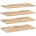 vidaXL Plávajúce police 4 ks 100x40x2 cm neošetrené masívne drevo akácia
