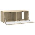 vidaXL Nástenná TV skrinka 78,5 x 31 x 30 cm Dub sonoma
