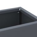 vidaXL Stojan na dáždniky Antracitová 28 x 12 x 41 cm Oceľ