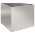 vidaXL Rohová kvetináč Strieborná 60 x 60 x 50 cm Nehrdzavejúca oceľ