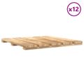vidaXL Dlažba na terasu 12 ks Hnedá 50 x 50 cm