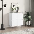vidaXL Komoda biela 60x35x70 cm spracované drevo