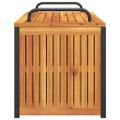 vidaXL Vonkajší box na vankúše 110x45x42/53 cm masívna akácia a oceľ