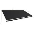 vidaXL Ručne zaťahovacia markíza 600x300 cm antracitová