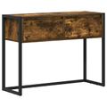 vidaXL Koncový stôl Dymová dub 100 x 36 x 75 cm Kompozitné drevo