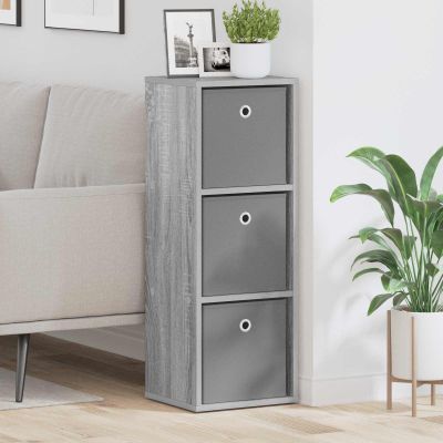 vidaXL Servírovacia skriňa so zásuvkou Sivý Sonoma 30,5 x 27 x 84,5 cm