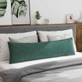 vidaXL Vankúše na pohovku 2 pcs Tmavozelená 145 x 40 cm