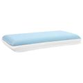 vidaXL Spací vankúš 70 x 35 x 10 cm Stredný Gélová pena Biela