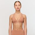 Športová podprsenka Halter Fierce Caramel - GymBeam, veľkosť XS