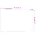 vidaXL Nástenná magnetická tabuľa čierna 80x50 cm tvrdené sklo