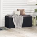 vidaXL Záhradný úložný box s podsedákom antracitový 350 l PP