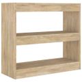 vidaXL Knižnica/deliaca stena dub sonoma 80x30x72 cm