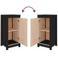 vidaXL Komody 2 ks čierne 39x35x80 cm borovicový masív