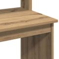 vidaXL Stolík s policami dub artisan 102x45x148 cm kompozitné drevo