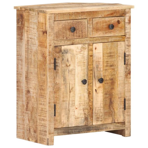 vidaXL Komoda 59x35x75 cm surové mangovníkové drevo