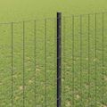 vidaXL Euro oplotenie s pilierom 10 x 1,6 m PVC potiahnutá oceľ Sivá