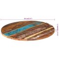 vidaXL Okrúhla stolová doska 80 cm, 25-27 mm, recyklovaný masív