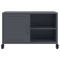 vidaXL TV skrinka antracitová 68x39x43,5 cm oceľ