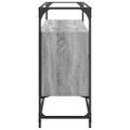 vidaXL TV skrinka sklenená doska sivá sonoma 98x35x81 cm kompoz. drevo