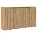 vidaXL Recepčný stôl dub artisan 180x50x103,5 cm kompozitné drevo
