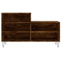 vidaXL Botník dymový dub 102x36x60 cm spracované drevo