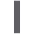 vidaXL Knižnica, lesklá sivá 36x30x171 cm, kompozitné drevo