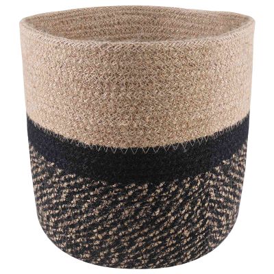 vidaXL Súprava kvetináčov 2 pcs Prírodná a čierna Ø 21 x 21 cm