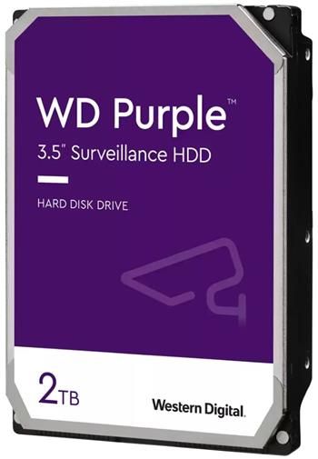 WD Purple/2TB/HDD/3.5"/SATA/3R Pevný disk, interný, 2TB, SATA III, 3,5", 5400 rpm, 256MB