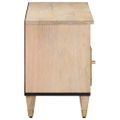 vidaXL TV skrinka 100x33x46 cm, mangový masív