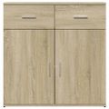 vidaXL Komody 2 ks dub sonoma 79x38x80 cm kompozitné drevo