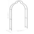 vidaXL Záhradná pergola čierna 150x34x240 cm železná