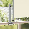 vidaXL Zaťahovacia bočná markíza na terasu krémová 60x300 cm