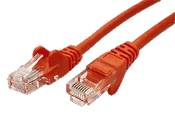 UTP patchkabel kat. 5e, 1 m, oranžový