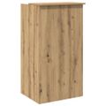 vidaXL Recepčný stôl dub artisan 55x50x103,5 cm kompozitné drevo