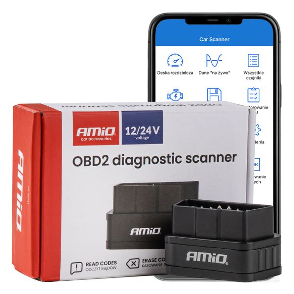 Diagnostický skener OBD2 AMiO-04731