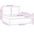 vidaXL Boxspring posteľ s matracom biela 180x200 cm umelá koža