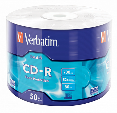 CD-R VERBATIM DTL Extra Protection 700MB 52X 50ks/spindel