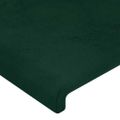 vidaXL Čelo postele so záhybmi tmavosivé 83x23x118/128 cm zamat