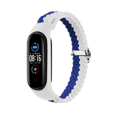 Braided band smart band M3/M4/M5/M6 white-blue
