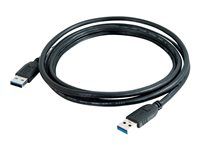 Kábel USB - USB typ A (samec) do USB typ A (samec) - USB 3.0 - 3 m - čierna
