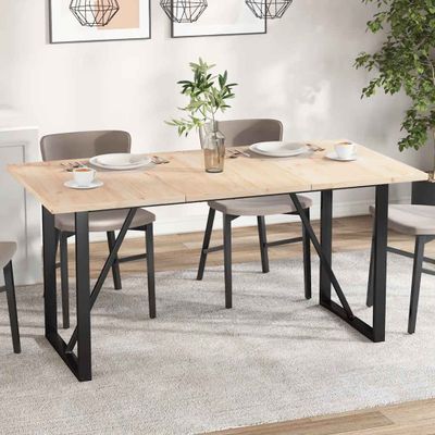 vidaXL Stolové dosky 3 ks 80x53x2,5 cm obdĺžnikové masívna borovica