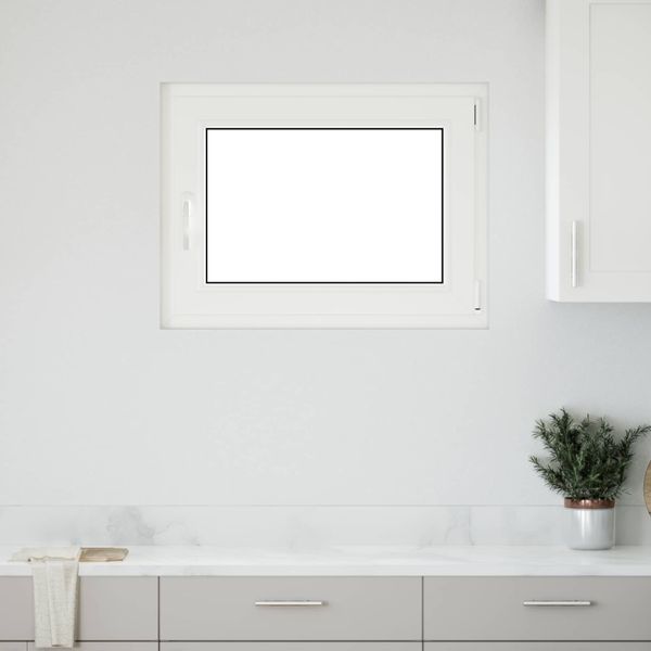 vidaXL Podkrovné okno RISOR 80 x 60 cm PVC a sklo Biela