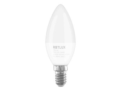 Žiarovka LED E14 5W C37 biela teplá RETLUX REL 34 2ks